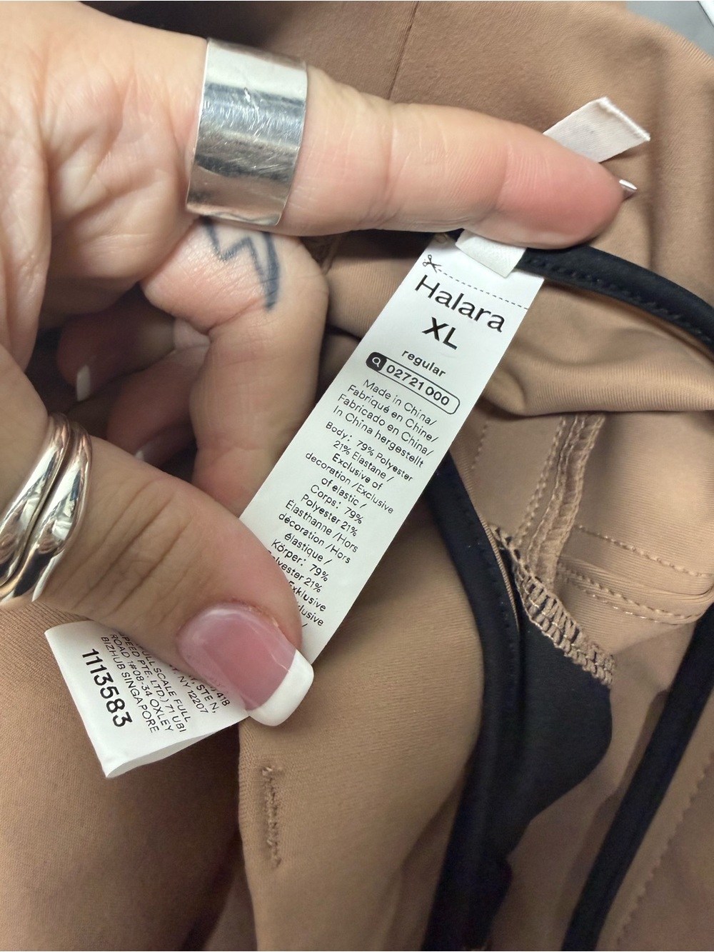HALARA Neutral Camel/Tan High Waist Work Pant - Picture 2 of 2